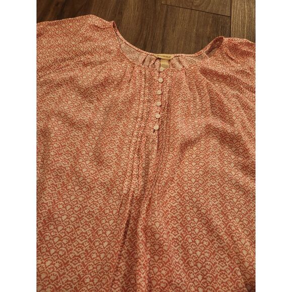 Bit & Bridle Pink‎ and White Blouse Women's Size 3X - Picture 2 of 4